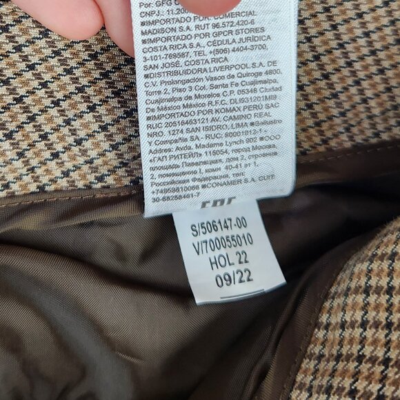 Banana Republic Sloan Houndstooth Slim Crop Pants Slacks Office Career sz 10 - Picture 10 of 10